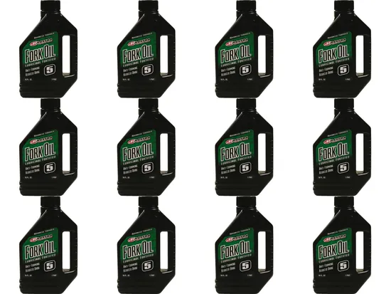 Maxima 5W Fork Fluid Oil 16 fl oz 12 Pack 1 Case 1