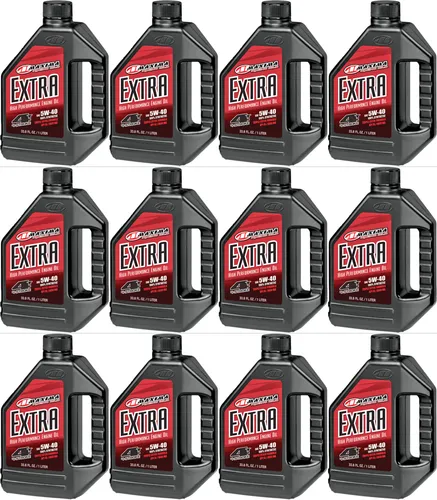 Maxima Extra High Performance 5W40 Synthetic 4T Engine Oil 1 Liter Quart 12 Pack 1