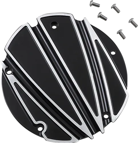 Covington Derby Cover Black Ripper w 5pk Cometic Gasket