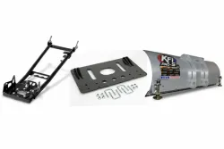 KFI ATV Snow Plow Kit 54 in Wide Steel Straight Blade