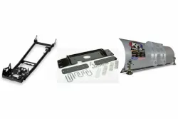 KFI ATV Snow Plow Kit 54 in Wide Steel Straight Blade