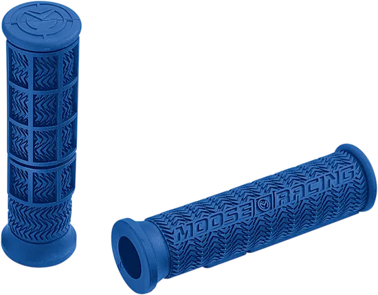 Moose Racing Blue Rubber Stealth Grip Set Pair
