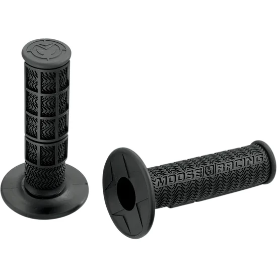 Moose Racing 7/8in Black Flange Style Stealth MX Grips 2