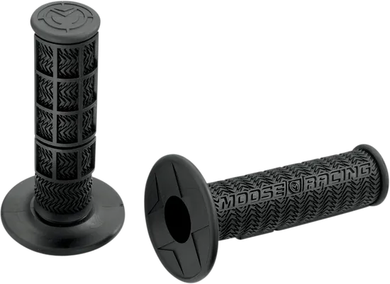 Moose Racing 7/8in Black Flange Style Stealth MX Grips