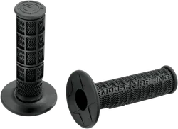 Moose Racing 7/8in Black Flange Style Stealth MX Grips