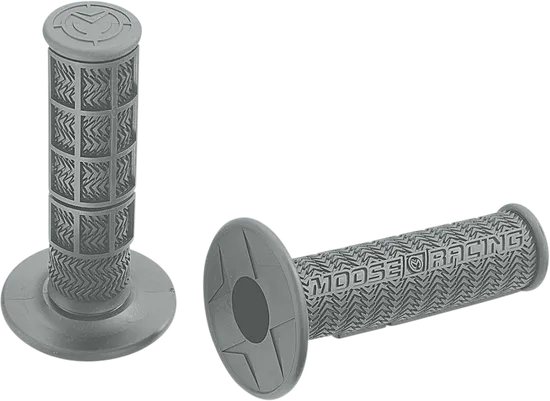 Moose Racing 7/8in Gray Flange Style Stealth MX Grips