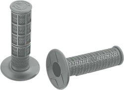 Moose Racing 7/8in Gray Flange Style Stealth MX Grips