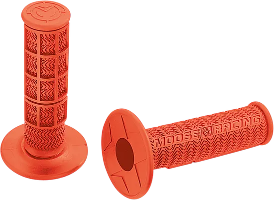 Moose Racing 7/8in Orange Flange Style Stealth MX Grips
