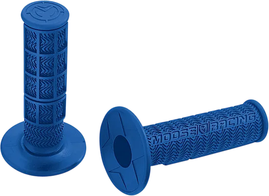 Moose Racing 7/8in Blue Flange Style Stealth MX Grips