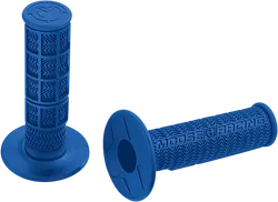 Moose Racing 7/8in Blue Flange Style Stealth MX Grips