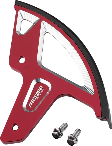 Moose Billet Aluminum Rear Disc Brake Rotor Guard Red Honda