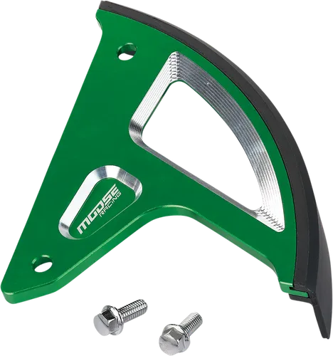 Moose Billet Aluminum Rear Disc Brake Rotor Guard Green For Kawasaki