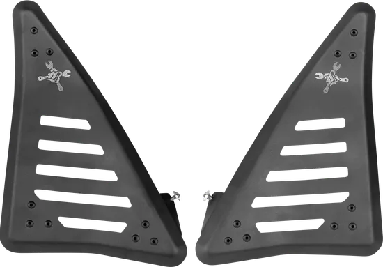 Burly Black Left Right Side Slash Cut Cover