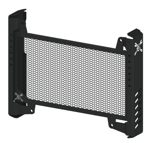 Burly Black Powder Coated Slash Cut Radiator Grill Guard