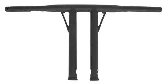 Burly 12in Matte Black Steel T Bar Folsom Handlebar
