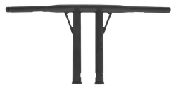 Burly 12in Matte Black Steel T Bar Folsom Handlebar