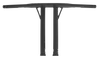 Burly 14in Matte Black Steel T Bar Folsom Handlebar