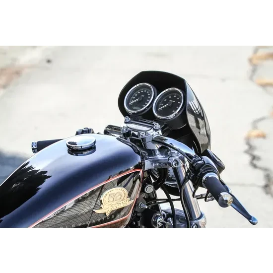 Burly 1in Chromed Steel Clubman Handlebar 3