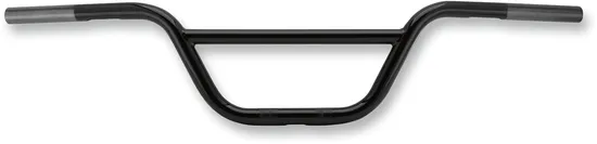 Burly 6in Black Steel PreDrilled Scrambler Handlebars