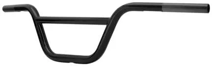 Burly 6in Black Steel PreDrilled Scrambler Handlebars