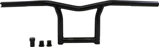 Burly 8in Black Powder Coated Steel The Sid Handlebars