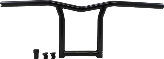 Burly 10in Black Powder Coated Steel The Sid Handlebars