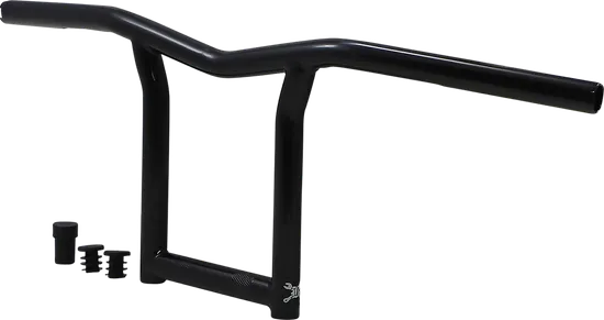 Burly 10in Black Powder Coated Steel The Sid Handlebars