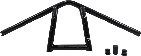 Burly 9in Powder Coated Black Steel The Jim Handlebar