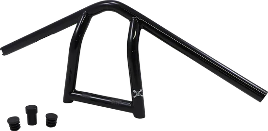Burly 9in Powder Coated Black Steel The Jim Handlebar