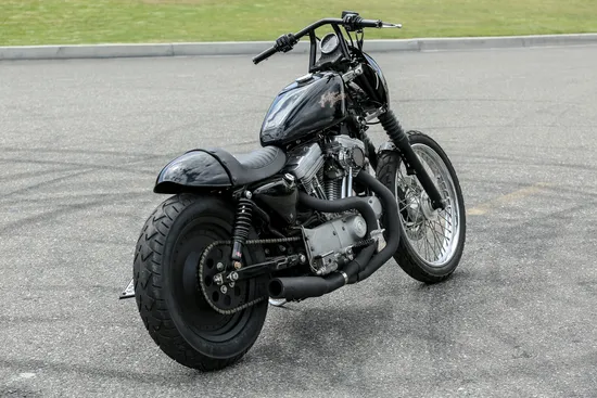 Burly 9in Powder Coated Black Steel The Jim Handlebar