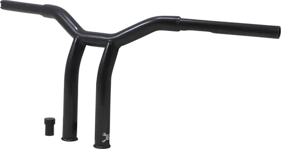 Burly 10in Steel Black Raked Dominator Handlebar