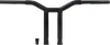 Burly 10in Steel Black Raked Dominator Handlebar
