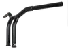 Burly 10in Steel Black Raked Dominator Handlebar