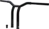 Burly 12in Steel Black Raked Dominator Handlebar