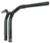 Burly 12in Steel Black Raked Dominator Handlebar