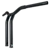 Burly 14in Steel Black Raked Dominator Handlebar