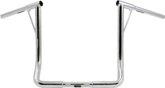 Burly 16in Chromed Steel Louie B Handlebar