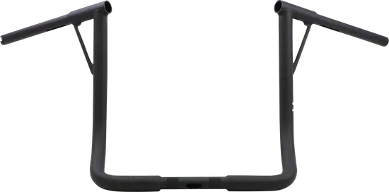 Burly 16in Textured Black Steel Louie B Handlebar