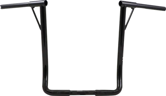 Burly 19in Gloss Black Steel Louie B Handlebar