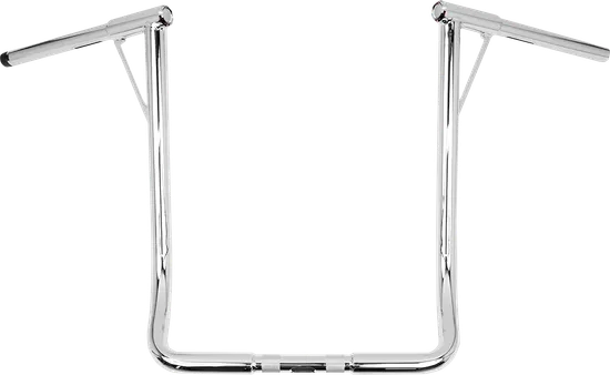 Burly 19in Chromed Steel Louie B Handlebar