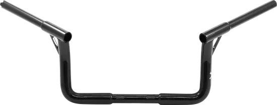 Burly 8in Gloss Black Steel Louie B Handlebar