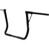 Burly 8in Gloss Black Steel Louie B Handlebar