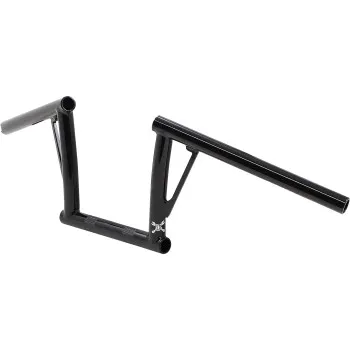 Burly 8in Gloss Black Steel Viejocito Handlebar
