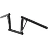 Burly 8in Gloss Black Steel Viejocito Handlebar