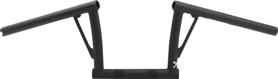 Burly 8in Textured Black Steel Viejocito Handlebar