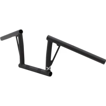 Burly 8in Textured Black Steel Viejocito Handlebar