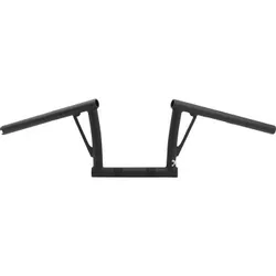 Burly 8in Textured Black Steel Viejocito Handlebar