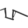 Burly 8in Textured Black Steel Viejocito Handlebar