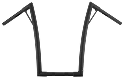 Burly 19in Textured Black Steel Louie Handlebar