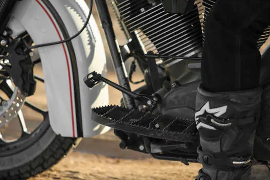 Burly Black Powder Coated Rider Floorboard